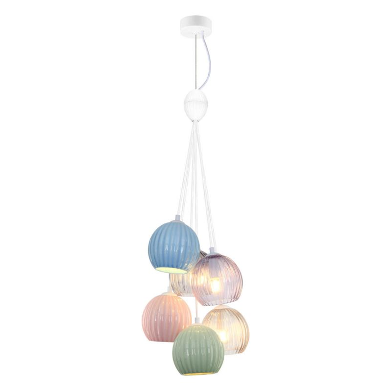 Lampa wisząca Italux CASES multikolor  6xE14x40W wym:214x33x33cm IP20 -1 szt.
