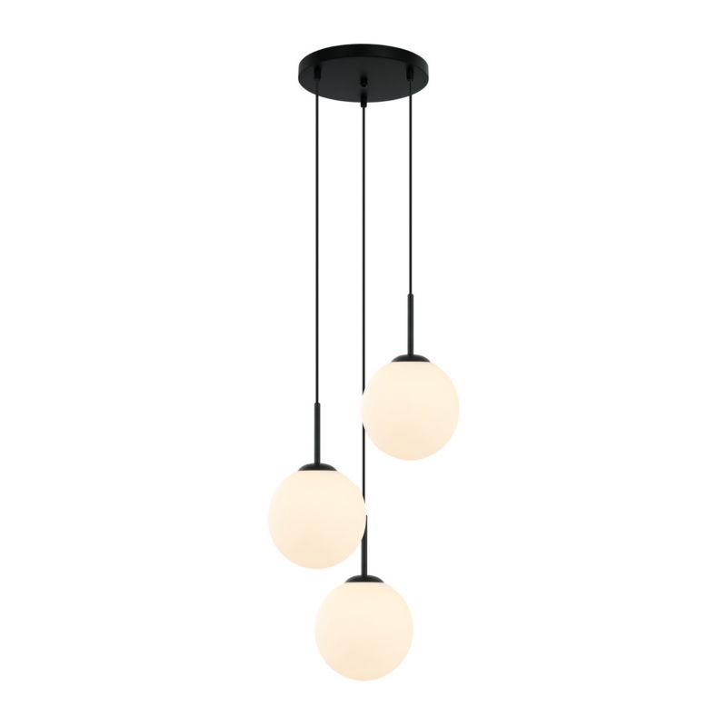 Lampa wisząca Italux DEORE czarna 3xE27x40W wym:130x40x40cm IP20 -1 szt.