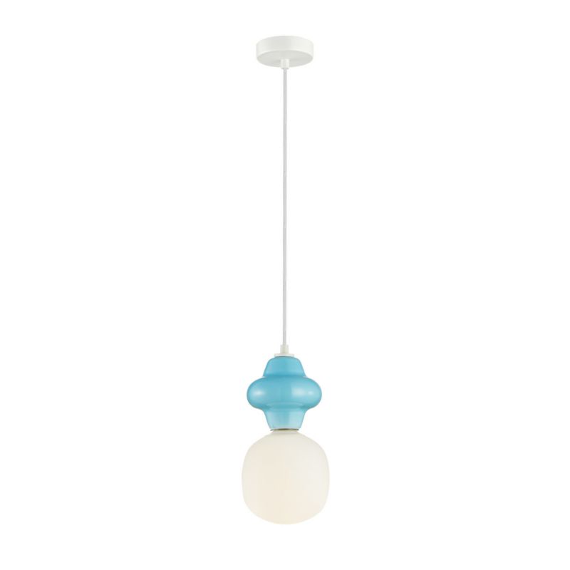 Lampa wisząca Italux LATERA niebieska 1xE14x40W wym:120x15x15cm IP20 -1 szt.