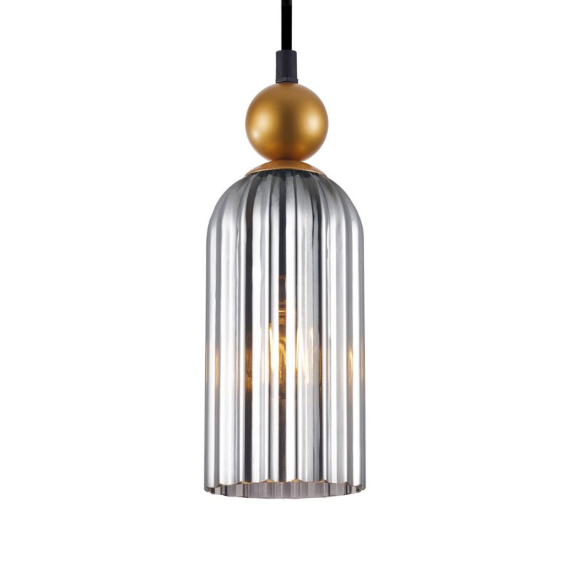 Lampa wisząca Italux Narisa 0686 czarno-złota-dymiona nowoczesna 1xE27 x 1 szt.