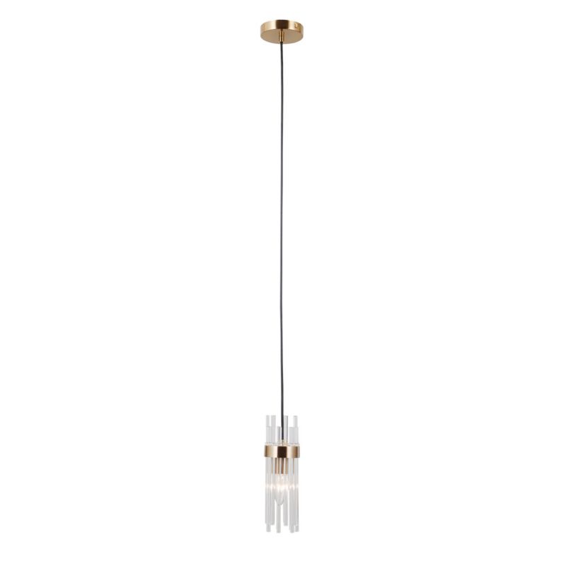 Lampa wisząca Italux TARASO złota 1xE14x40W wym:120x8x8cm IP20 -1 szt.