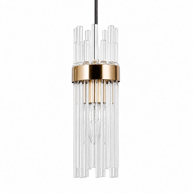 Lampa wisząca Italux TARASO złota 1xE14x40W wym:120x8x8cm IP20 -1 szt.