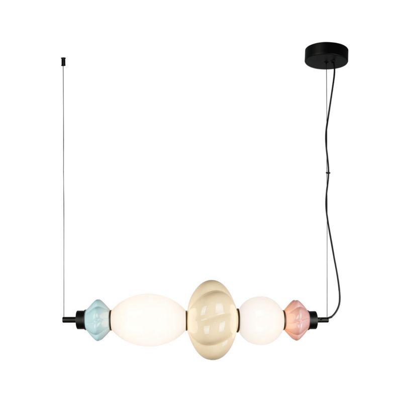 Lampa wisząca Italux TORDI beżowa 1 x LED 18W  2208lm wym:120x80x20cm IP20 -1 szt.