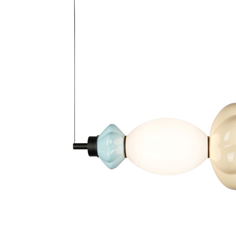 Lampa wisząca Italux TORDI beżowa 1 x LED 18W  2208lm wym:120x80x20cm IP20 -1 szt.