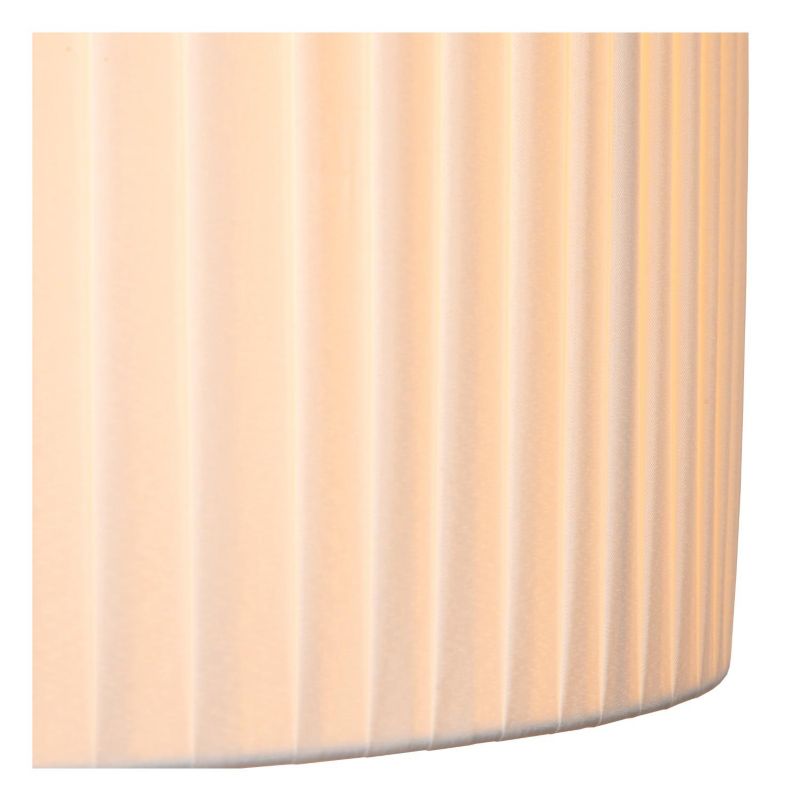 Lampa wisząca jedwabny plisowany klosz Lucide FOLD biało-czarna 1xE27x40W IP20 wym:160x40x40cm - 1 szt.