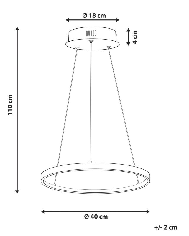 Lampa wisząca Jordan Metal Srebrny 1 szt.