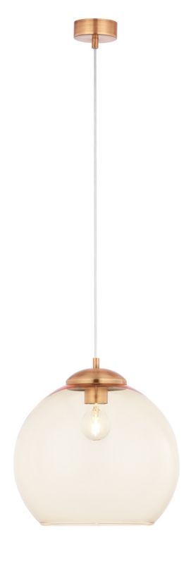 Lampa wisząca  Jupiter ASTI miedziana 1xE27x40W IP20 wym:80x29x29cm  - 1 szt.