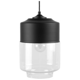 Lampa wisząca Jurua Szkło Czarny 1 szt.