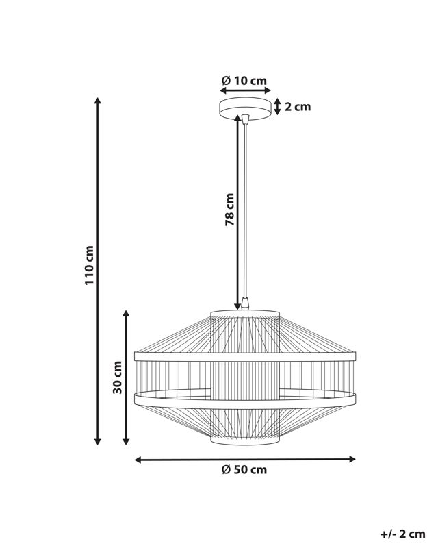 Lampa wisząca Karaj Naturalny 1 szt.