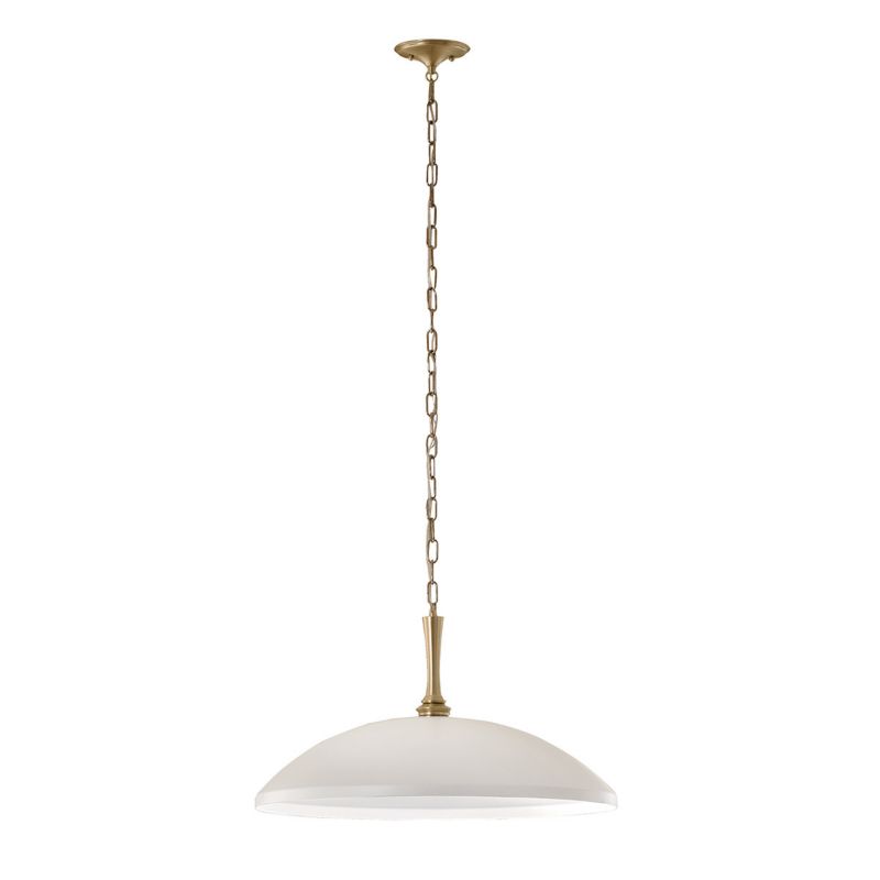 Lampa wisząca Kichler Delarosa 5856 biała szampański brąz minimalistyczna 1xE27 x 60W 1 szt.