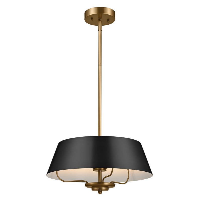 Lampa wisząca Kichler Luella czarno-mosiężny wym: 114,4 x 40,6 x 40,6 cm 3xE14 x 40W 1 szt.