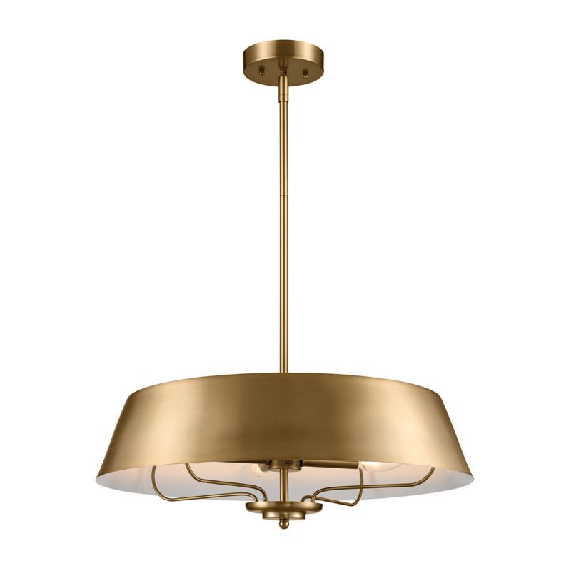 Lampa wisząca Kichler Luella szczotkowany naturalny mosiądz wym: 114,4 x 55,9 x 55,9 cm 4xE14 x 40W 1 szt.