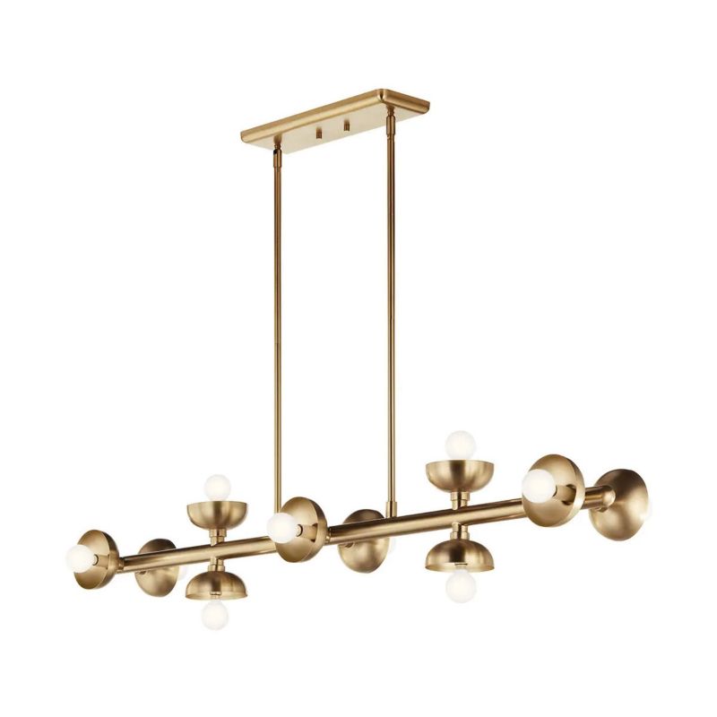Lampa wisząca Kichler Palta 5986 szampański brąz nad stół 10xE14 x 40W 1 szt.