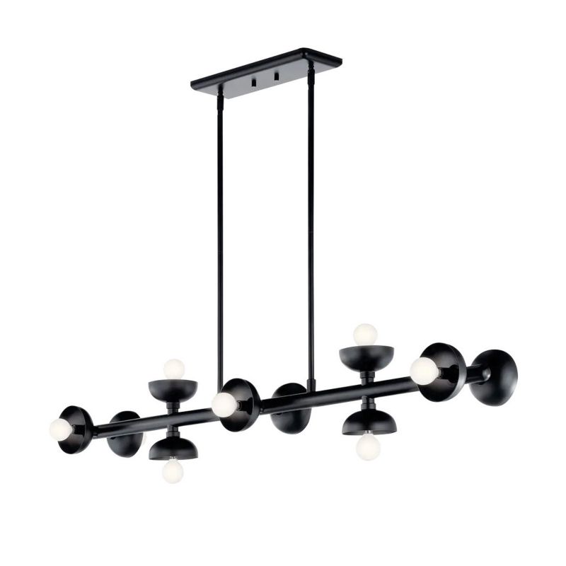 Lampa wisząca Kichler Palta 6835 satynowy czarny nad stół 10xE14 x 40W 1 szt.