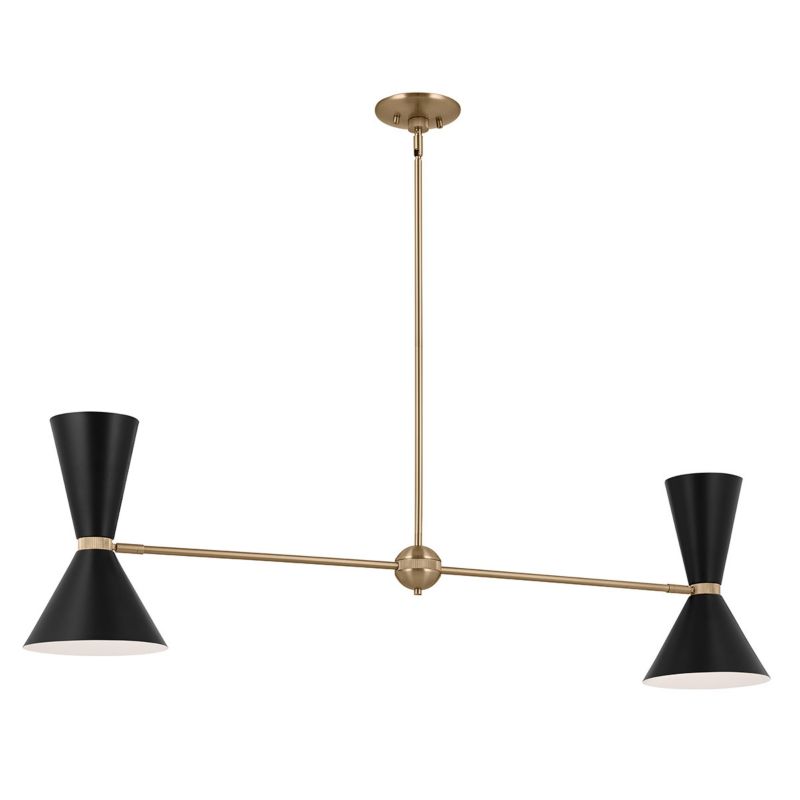 Lampa wisząca Kichler Phix 6006 szampański brązowo-czarna dekoracyjna 4xE27 x 40W 1 szt.