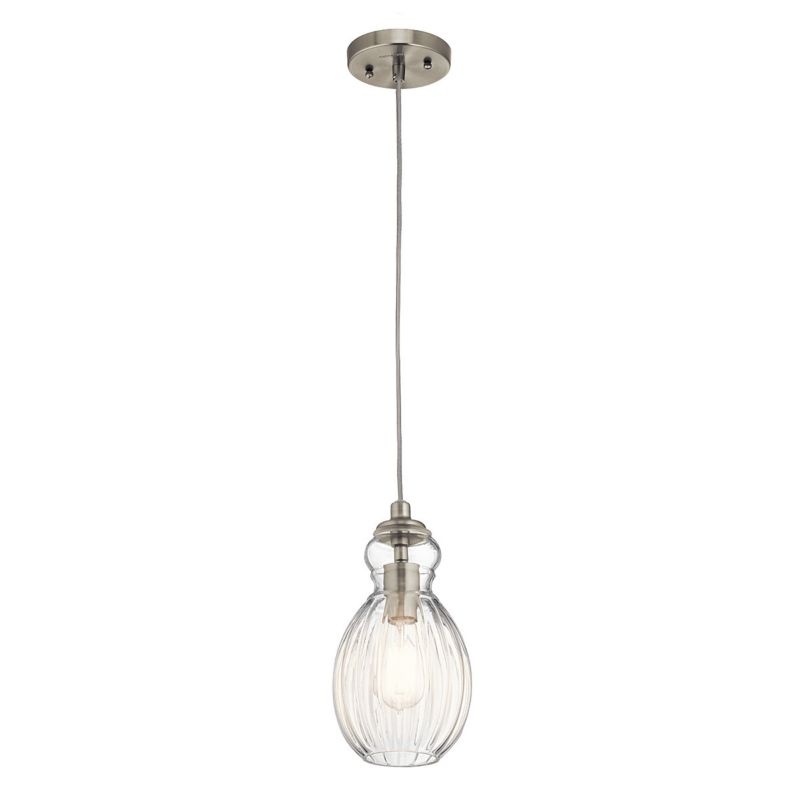 Lampa wisząca Kichler Riviera 2110 szczotkowany nikiel do kuchni 1xE27 x 60W 1 szt.