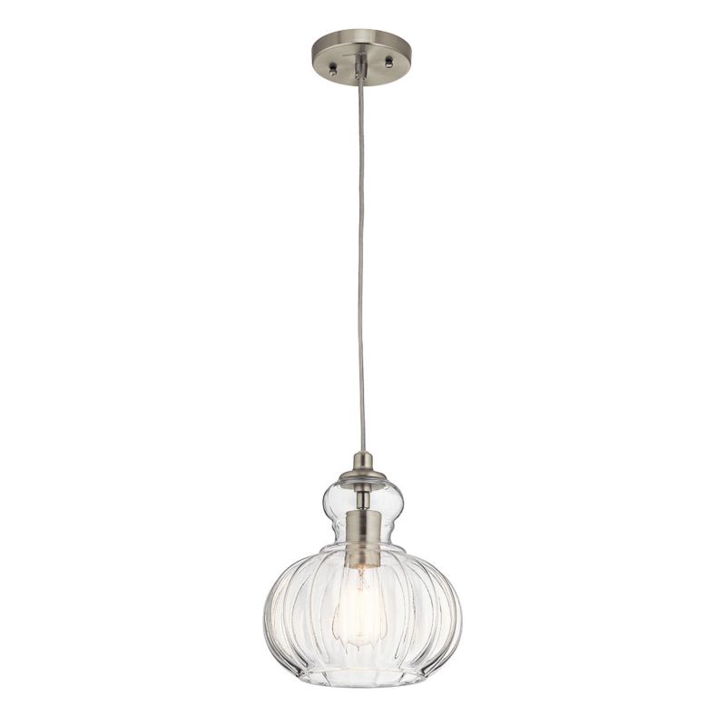 Lampa wisząca Kichler Riviera szczotkowany nikiel wym: 215,3 x 22,3 x 22,3 cm 1xE27 x 60W 1 szt.