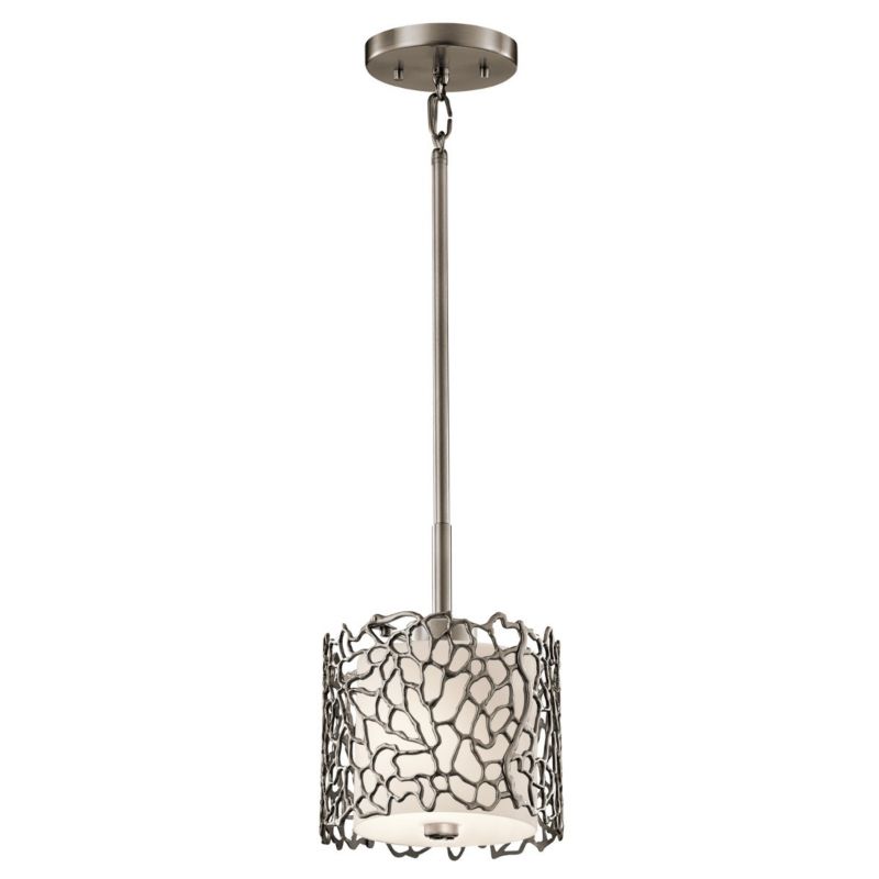 Lampa wisząca Kichler Silver Coral 9413 klasyczny pewter styl klasyczny 1xE27 x 60W 1 szt.
