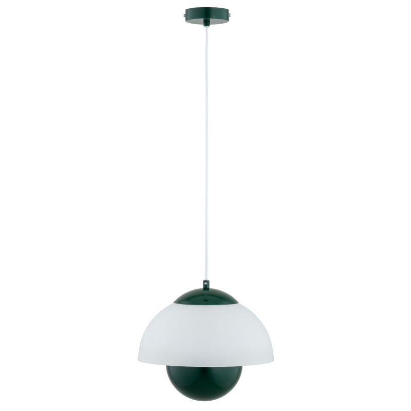 Lampa wisząca klosz kryjący od dołu Alfa SETNA zielona 1xE27x15W IP20 wym:85x30x30cm - 1 szt.