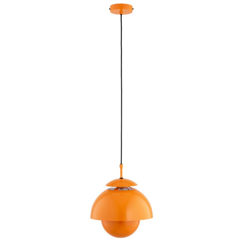 Lampa wisząca klosz otwarty od góry Alfa RUNO żółto-pomarańczowa 1xE27x15W IP20 wym:85x27x27cm - 1 szt.