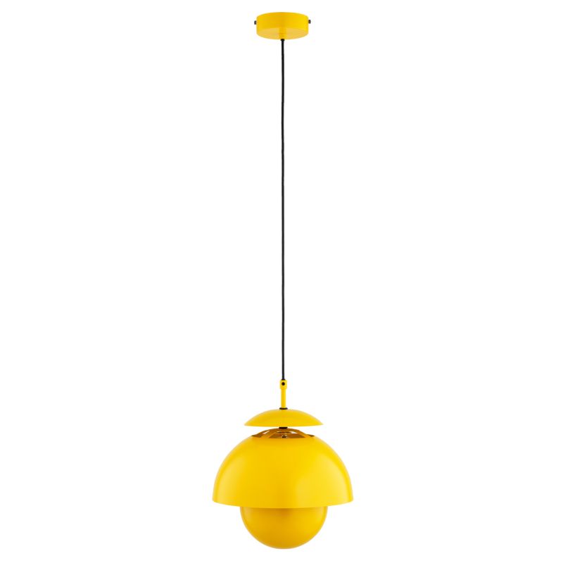 Lampa wisząca klosz otwarty od góry Alfa RUNO żółto-pomarańczowa 1xE27x15W IP20 wym: 85x27x27cm - 1 szt.