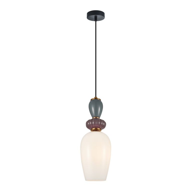 Lampa wisząca kolorowe ozdoby Italux Martelo multikolor 1xE27x40W IP20 wym:121x15x15cm - 1 szt.