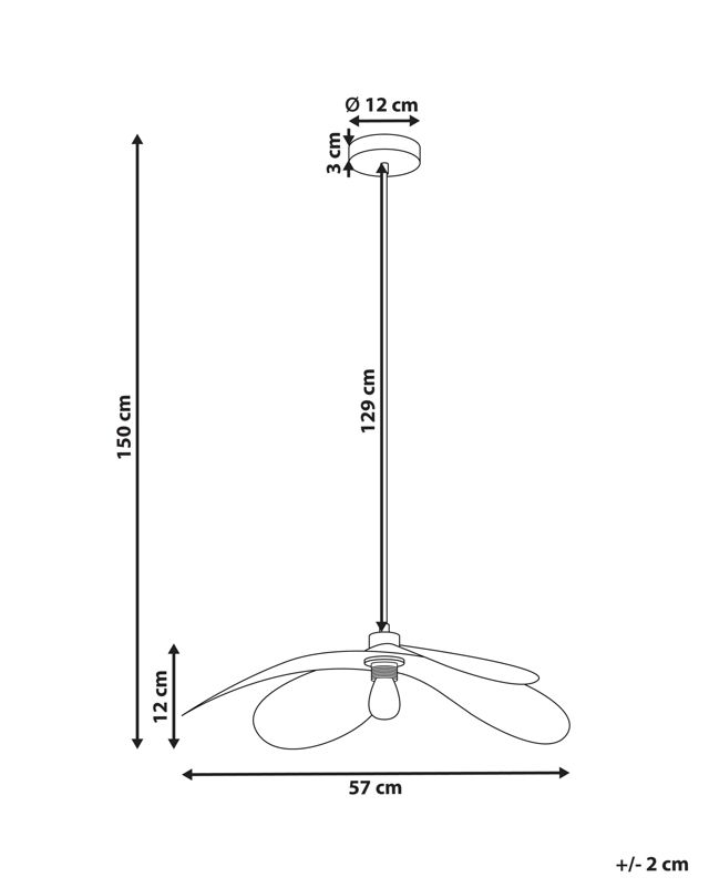 Lampa wisząca Koshi Metal Czarny 1 szt.