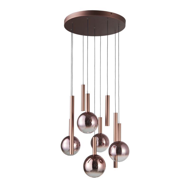 Lampa wisząca kule i sticki Italux Camino miedziana LED 54W  3000K 2112lm IP20 - 1 szt.