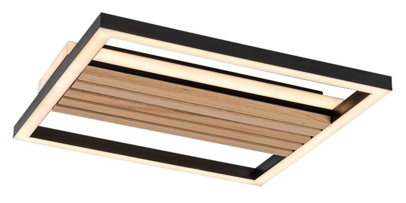 Lampa wisząca kwadratowa Rabalux Noxelle czarna LED 26W 3000/4500/6000KK 1360lm IP20 wym:4,5x31,5x31,5cm - 1 szt.