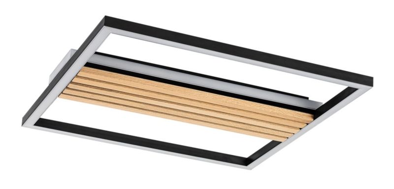 Lampa wisząca kwadratowa Rabalux Noxelle czarna LED 30W 3000/4500/6000KK 1800lm IP20 wym:4,5x41,5x41,5cm - 1 szt.