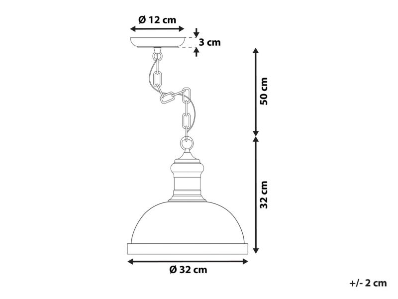 Lampa wisząca Lampa wisząca Didessa Beżowy 1 szt.