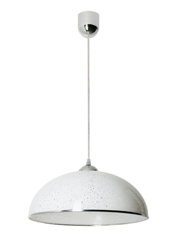 Lampa wisząca Lampex Kristine biała wym: 70 x 38 x 38 cm 1xE27 x  1 szt.