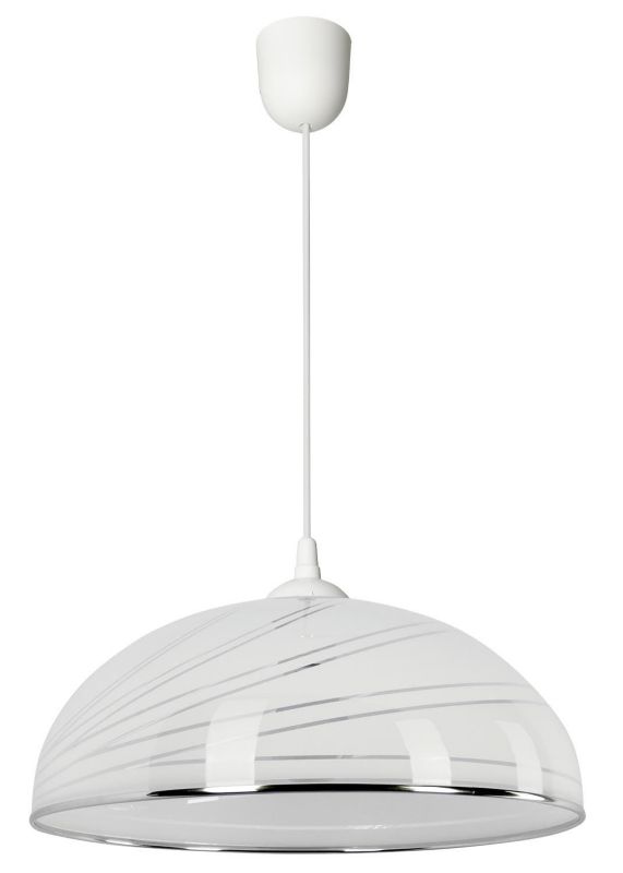 Lampa wisząca Lampex Simi biała wym: 70 x 38 cm 1xE27 x   1 szt.