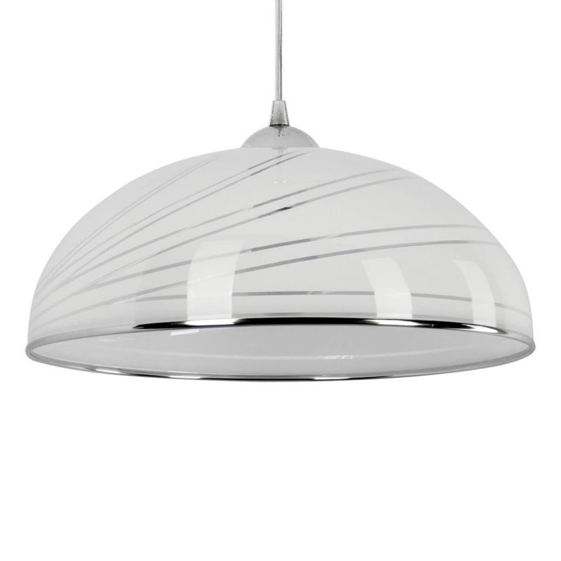 Lampa wisząca Lampex Simi biała wym: 70 x 38 cm 1xE27 x   1 szt.