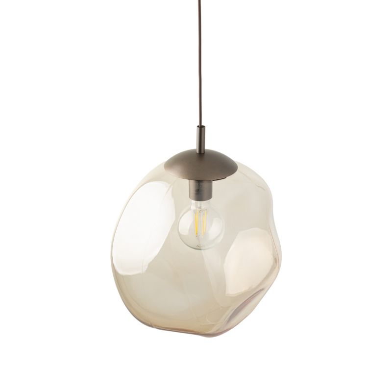 Lampa wisząca Lava L brązowa 1x e27 klosze nieregularne -1szt.