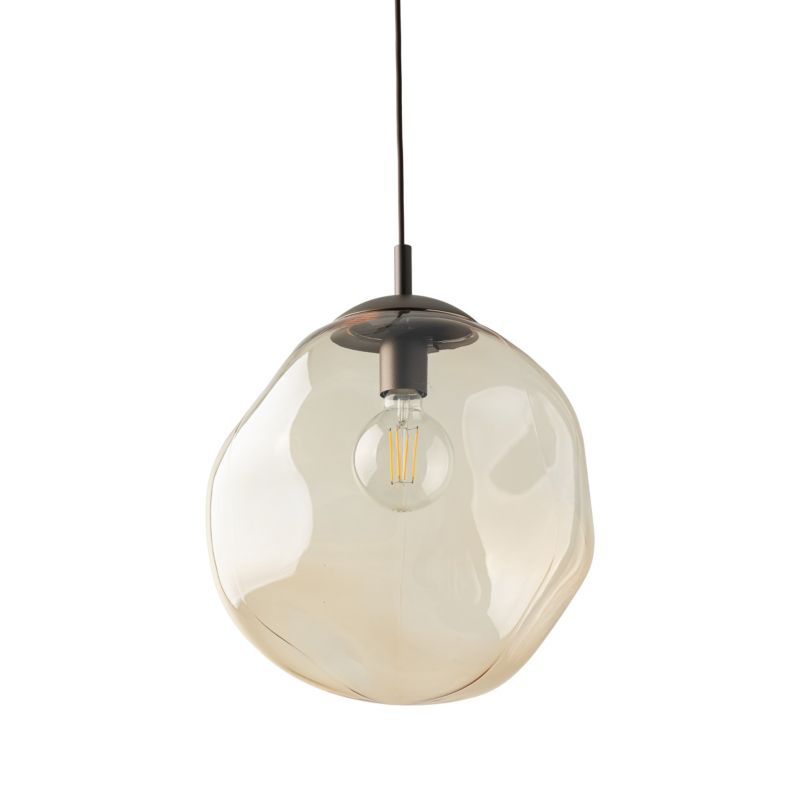 Lampa wisząca Lava L brązowa 1x e27 klosze nieregularne -1szt.