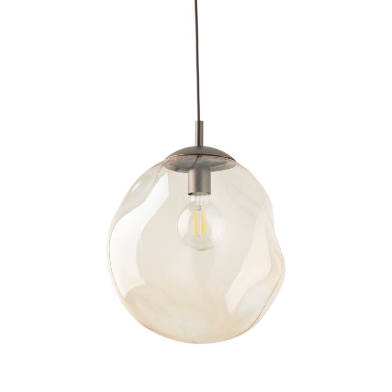 Lampa wisząca Lava L brązowa 1x e27 klosze nieregularne -1szt.