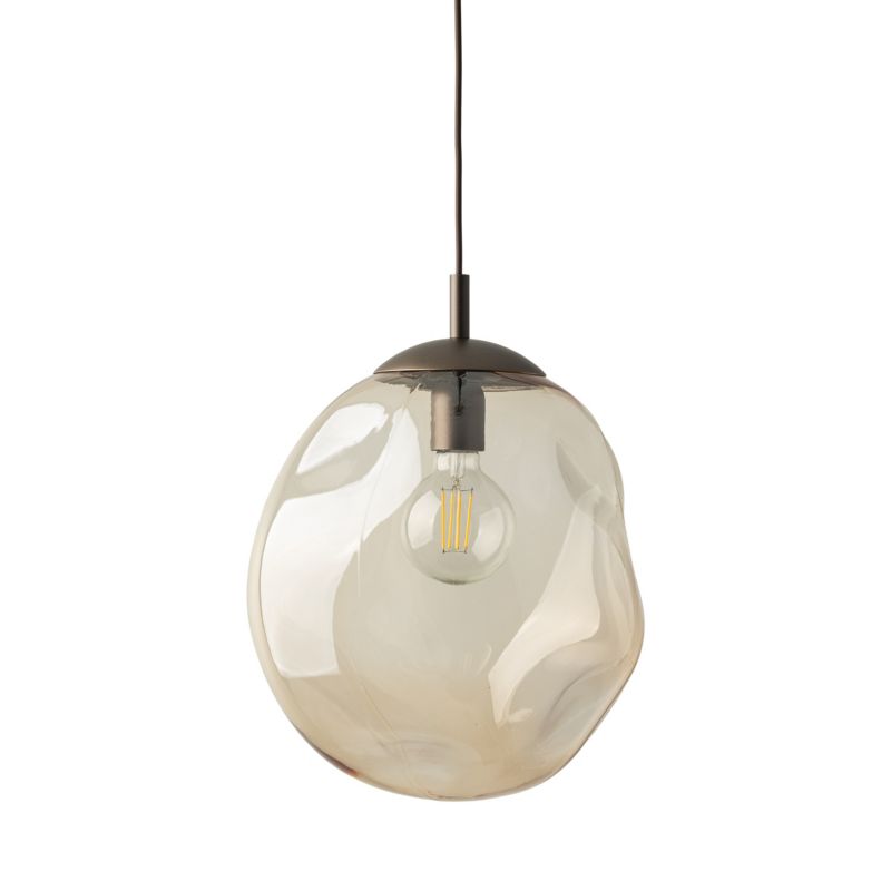 Lampa wisząca Lava L brązowa 1x e27 klosze nieregularne -1szt.