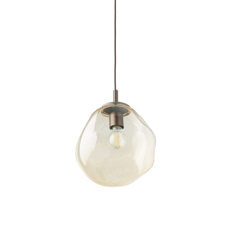 Lampa wisząca Lava M brązowa 1x e27 klosze nieregularne -1szt.