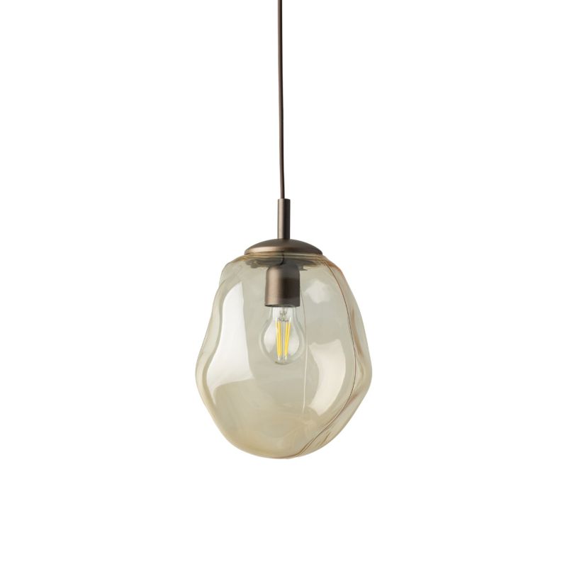 Lampa wisząca Lava M brązowa 1x e27 klosze nieregularne -1szt.