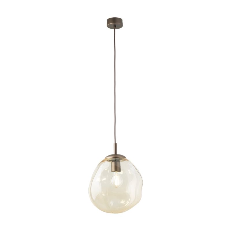 Lampa wisząca Lava M brązowa 1x e27 klosze nieregularne -1szt.