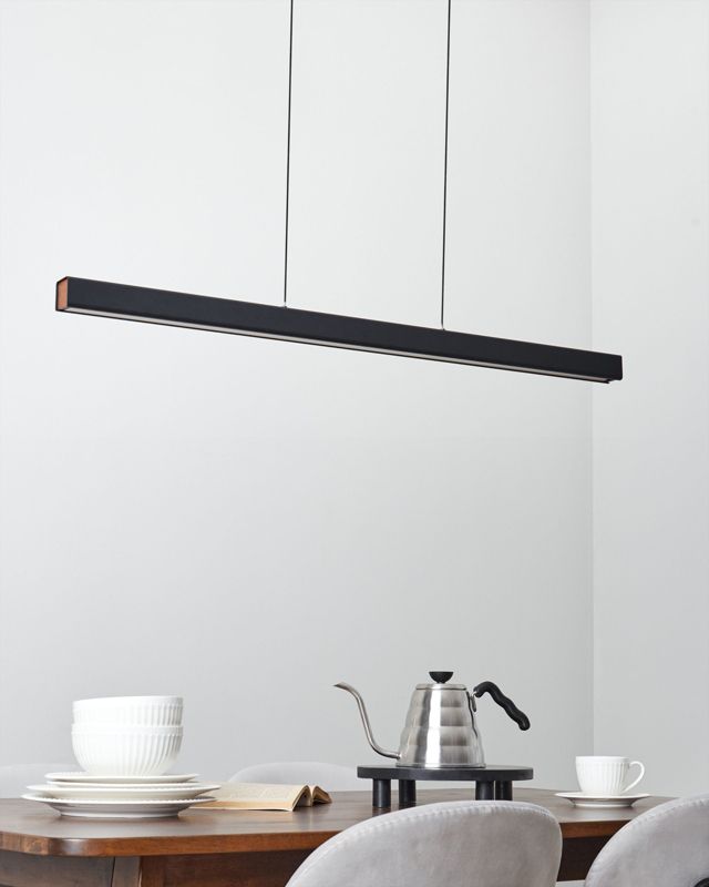 Lampa wisząca LED Arenas Z pilotem Czarny 1 szt.