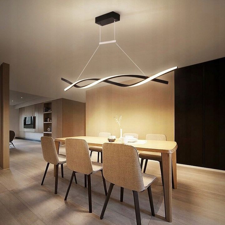 Lampa wisząca LED MasterLED Kono 33W 100x120cm 4000K sufitowa wewnętrzna czarna 1 szt.