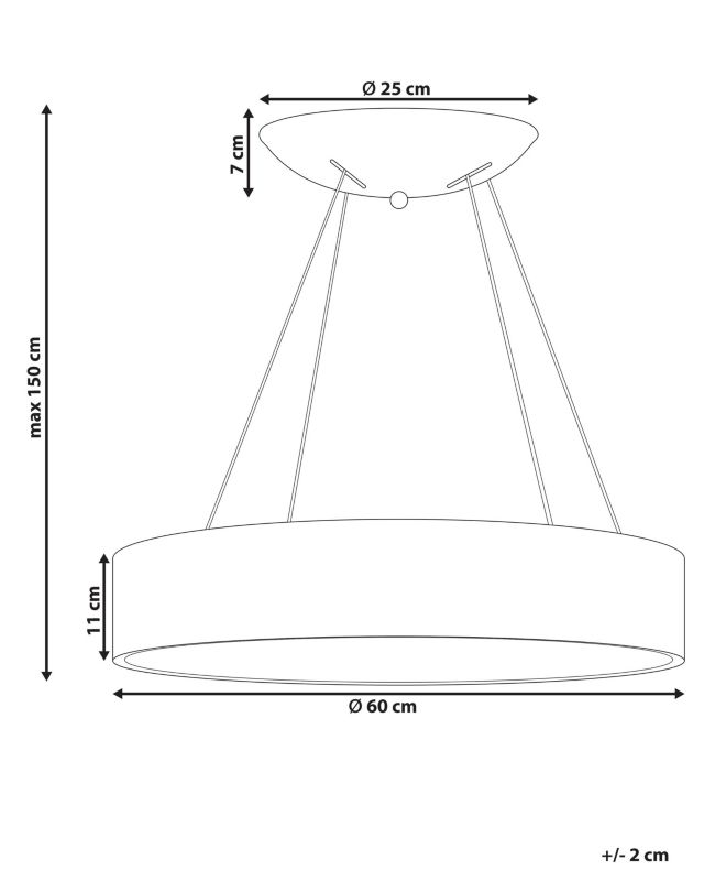 Lampa wisząca Lenya Metal Biały 1 szt.