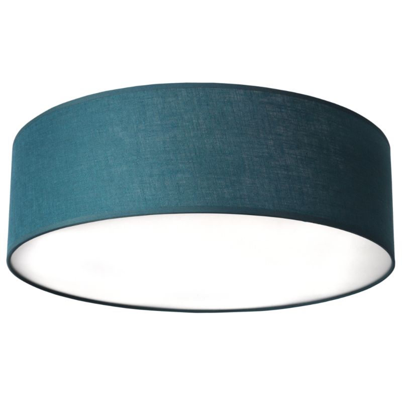 Lampa wisząca Light Home LH Astra 1xE27 abażur lniany 40cm turkusowy 1szt.
