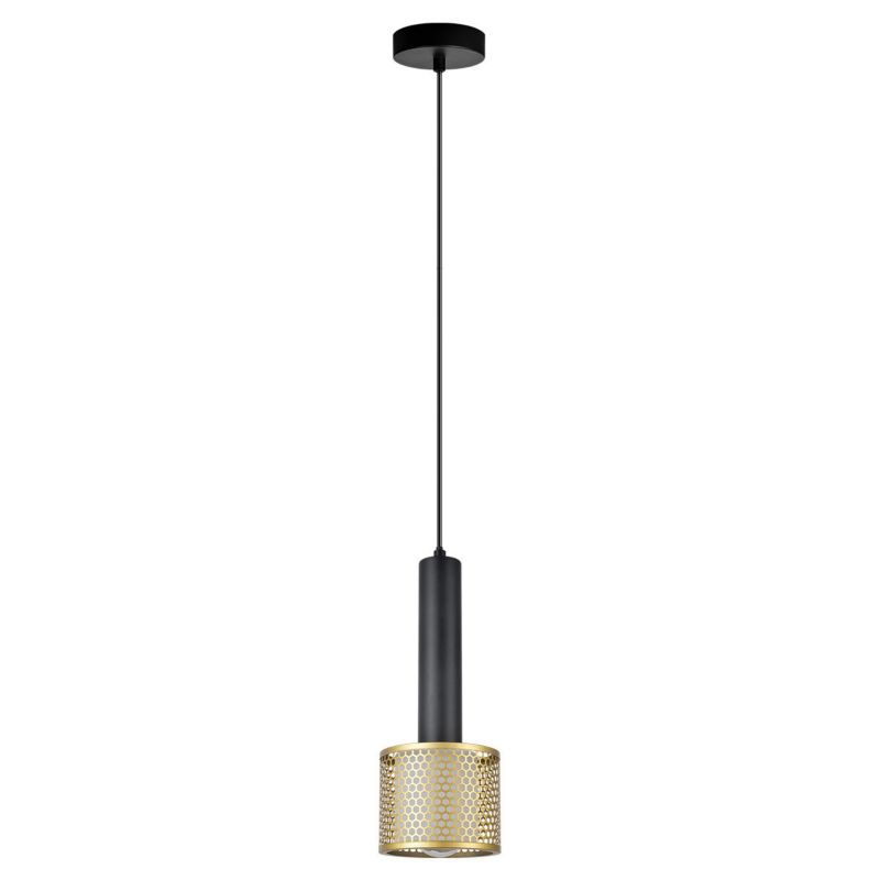 Lampa wisząca Light Prestige AMO czarno-złota  1xE27x15W wym:150x12x12cm IP20 -1 szt.