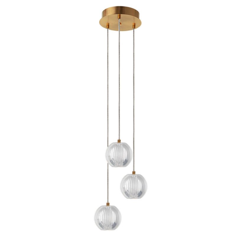 Lampa wisząca Light Prestige BRILLANT złota 3 x LED 11W  1080lm wym:145x23,5x10,5cm IP20 -1 szt.