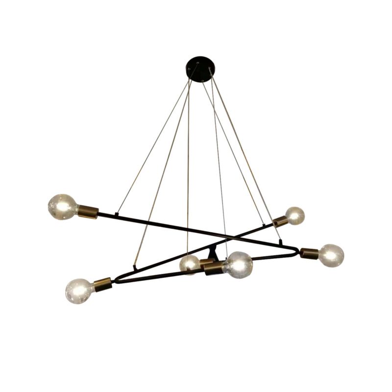 Lampa wisząca Light Prestige Estrella 6 czarna 6 x E27 1 szt.
