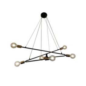 Lampa wisząca Light Prestige Estrella 6 czarna 6 x E27 1 szt.