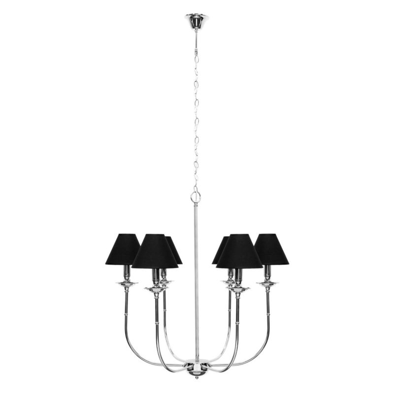 Lampa wisząca Light Prestige Glamour srebrno - czarna 6 x E14 1 szt.